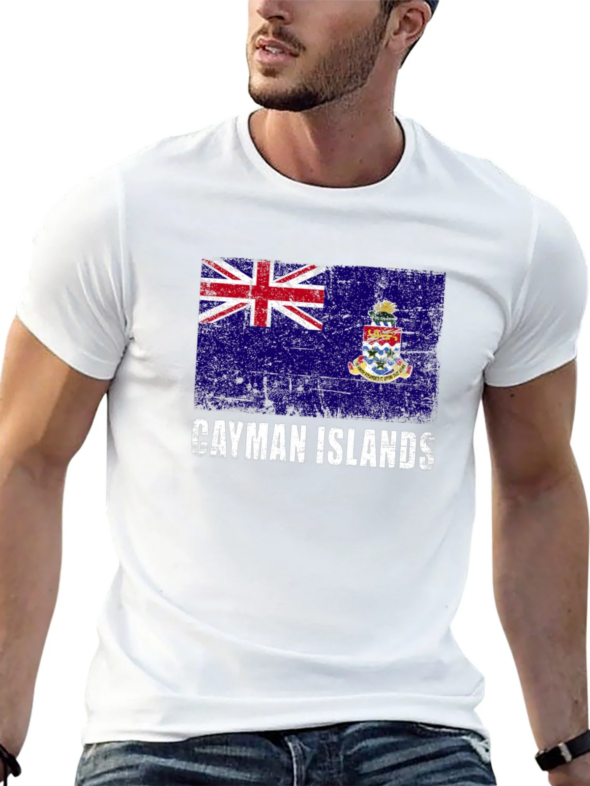 Cayman Islands Flag Graphic T-Shirt product image 4