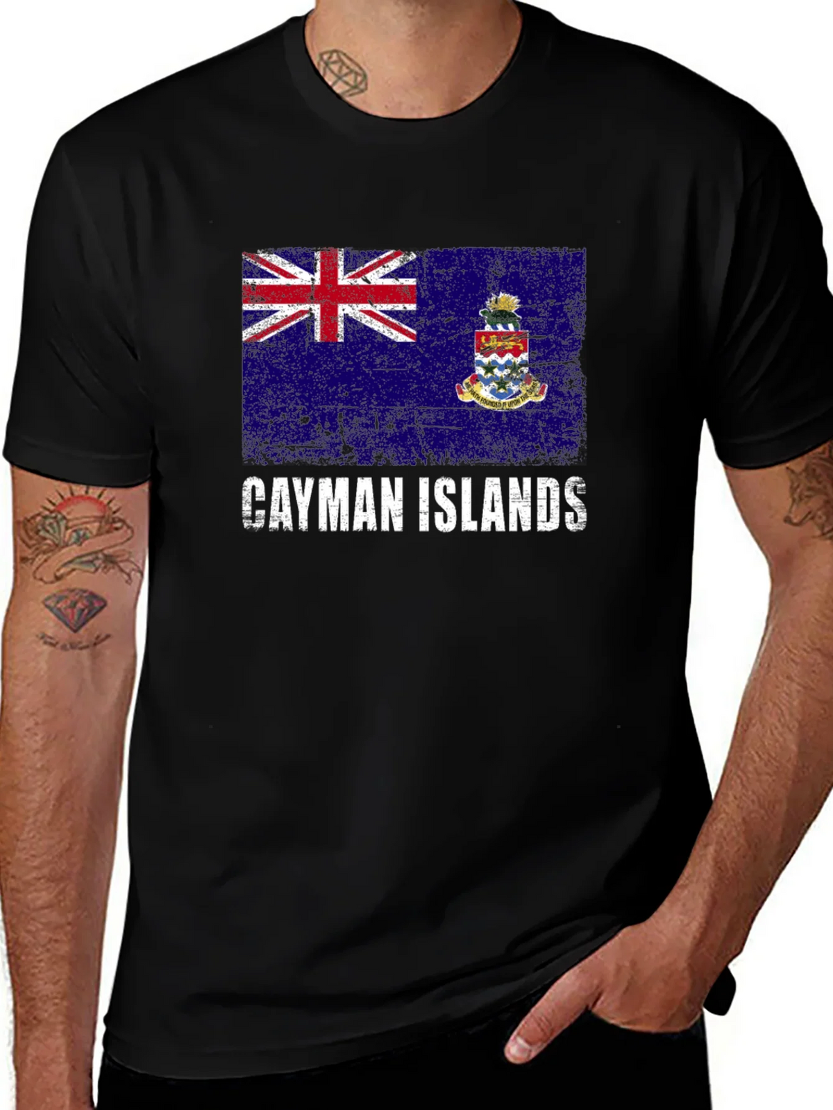 Cayman Islands Flag Graphic T-Shirt product image 1