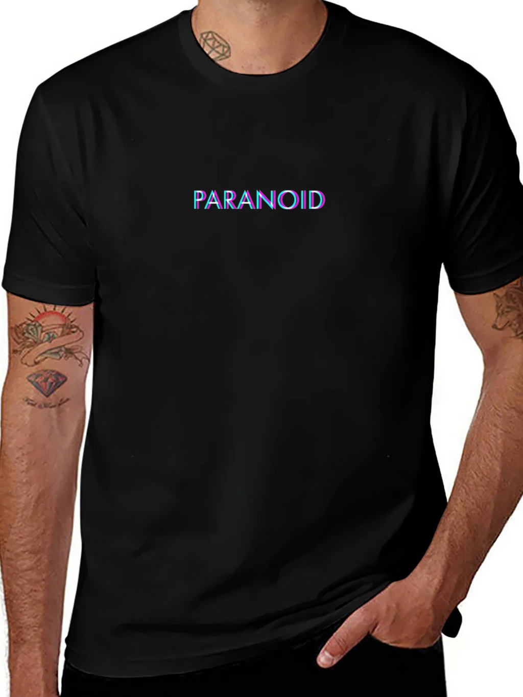 Paranoid Graphic Tee - Black product image 1