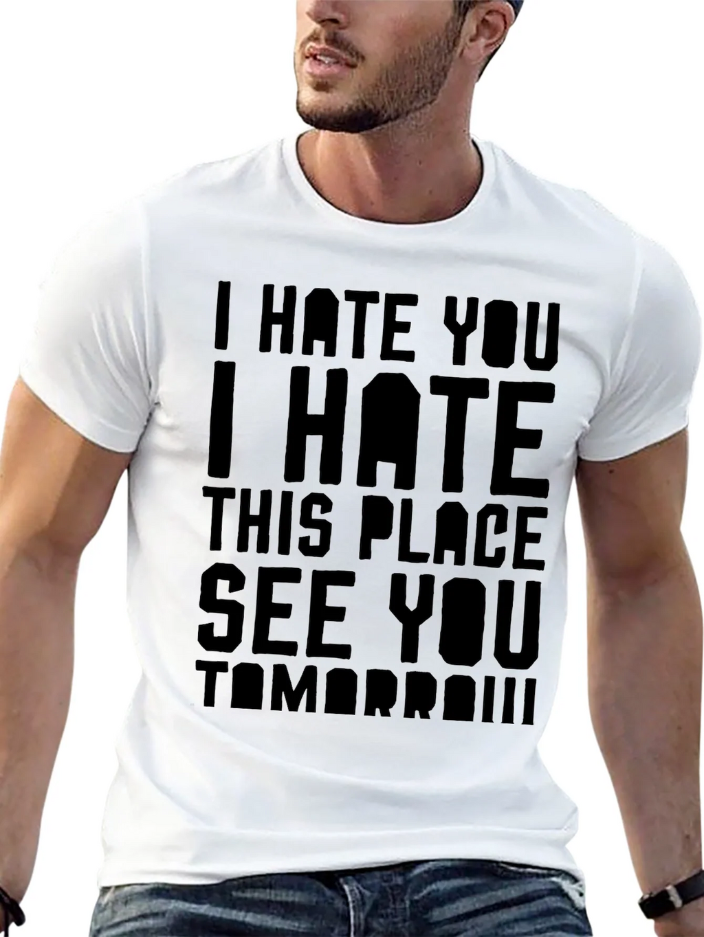 I Hate You T-Shirt - Funny Sarcastic Graphic Tee product image 4