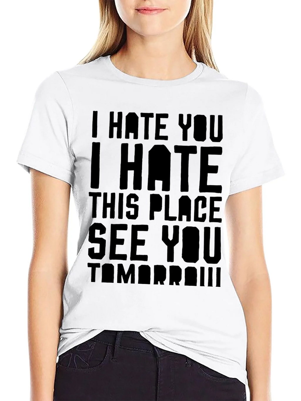 I Hate You T-Shirt - Funny Sarcastic Graphic Tee product image 11