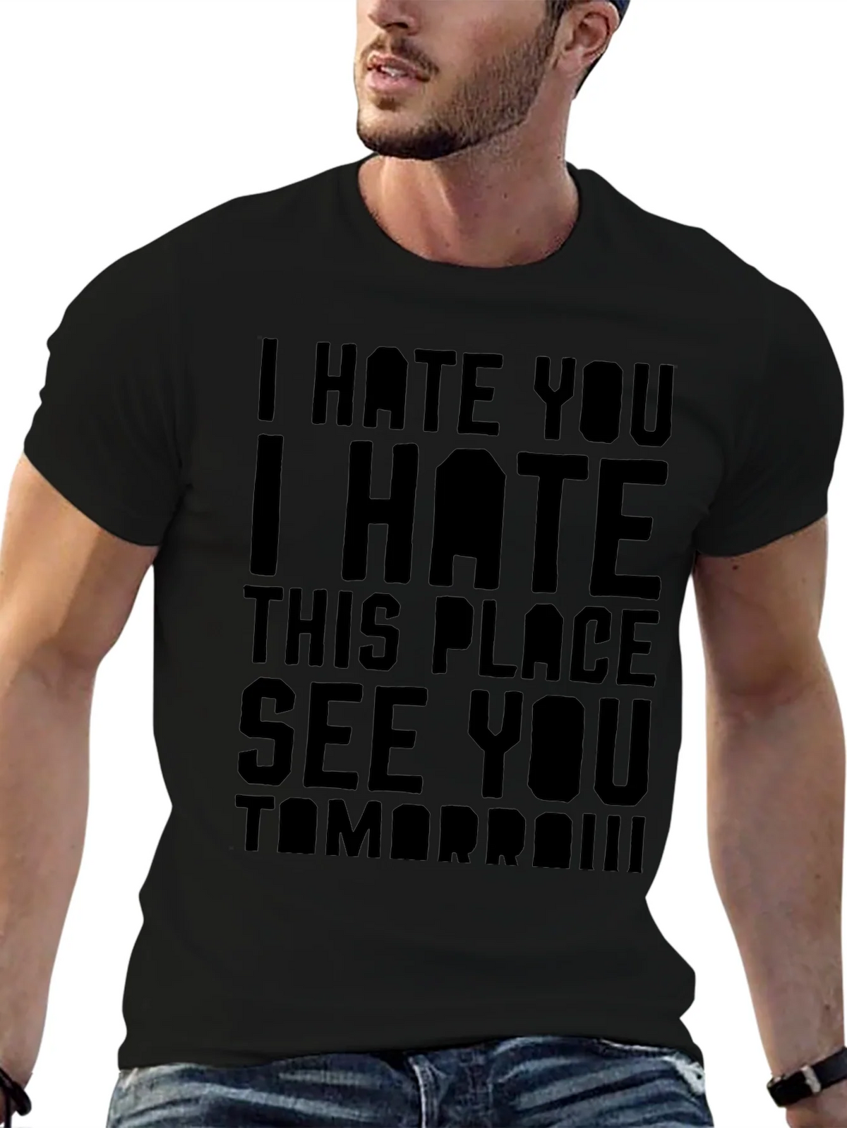 I Hate You T-Shirt - Funny Sarcastic Graphic Tee product image 9