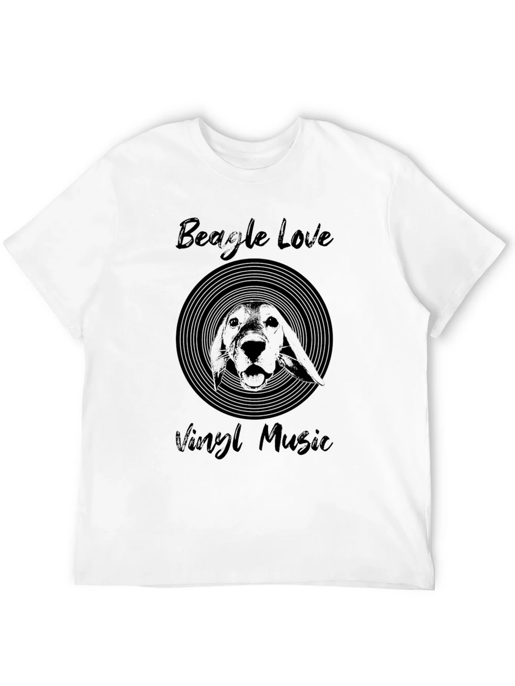Beagle Love Vinyl Music T-Shirt product image 3