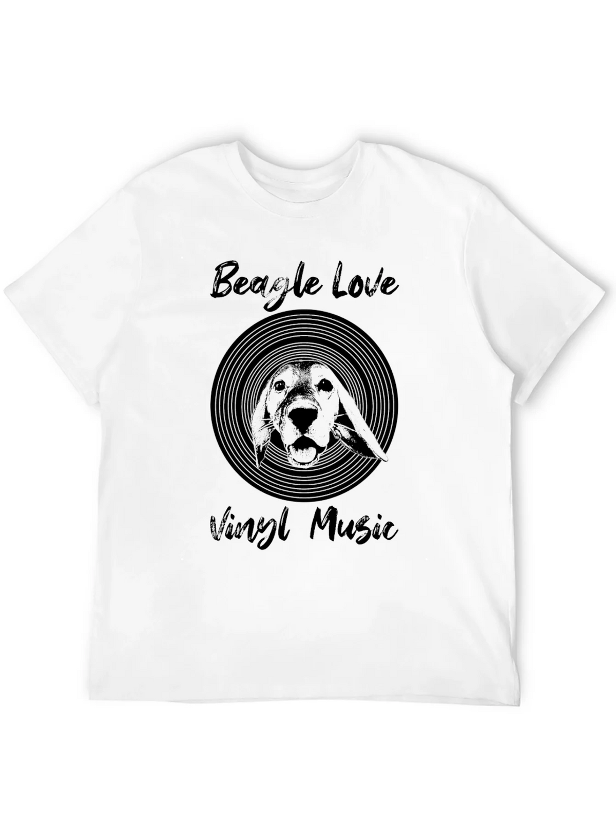 Beagle Love Vinyl Music T-Shirt product image 3