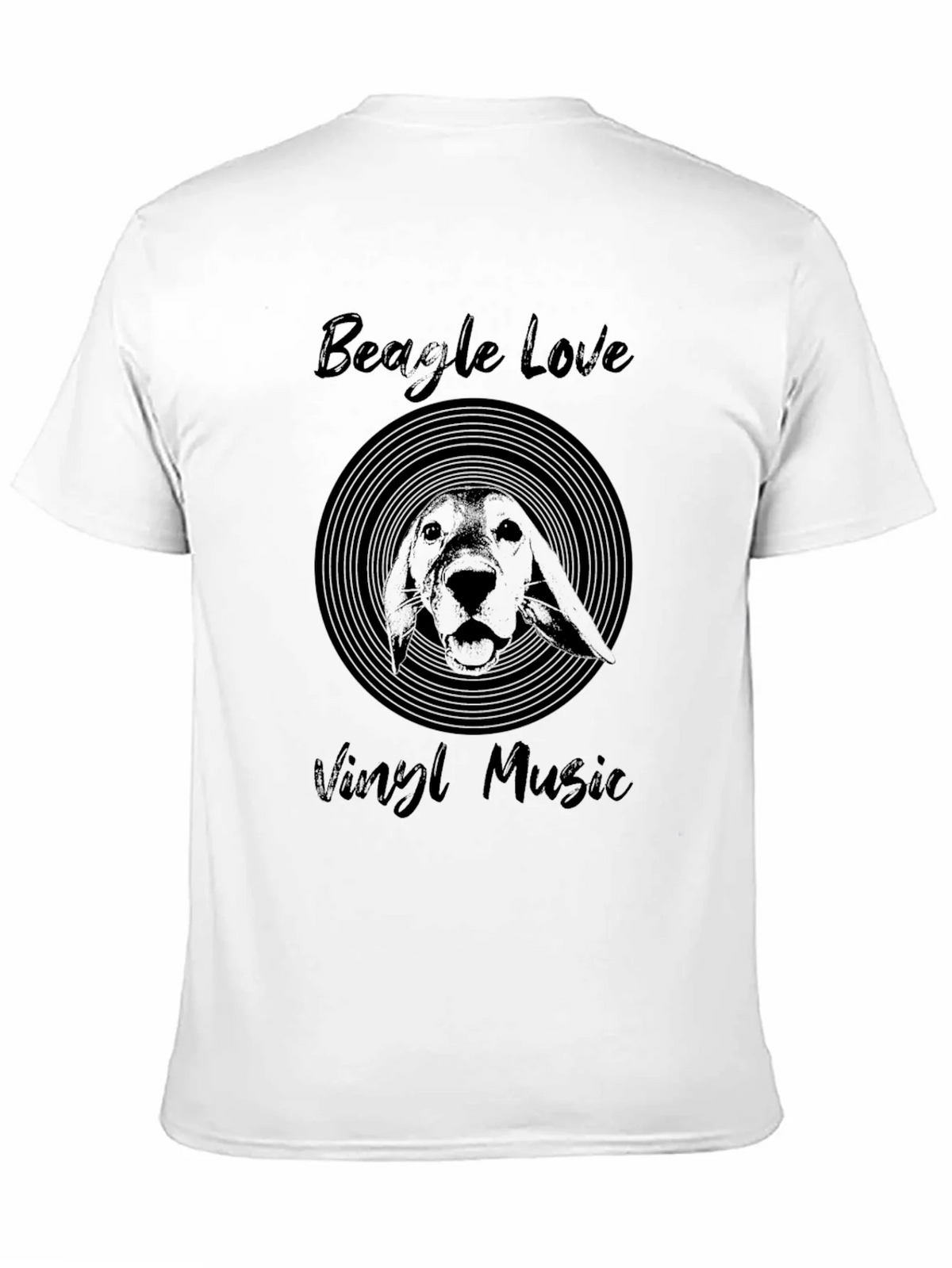 Beagle Love Vinyl Music T-Shirt product image 2