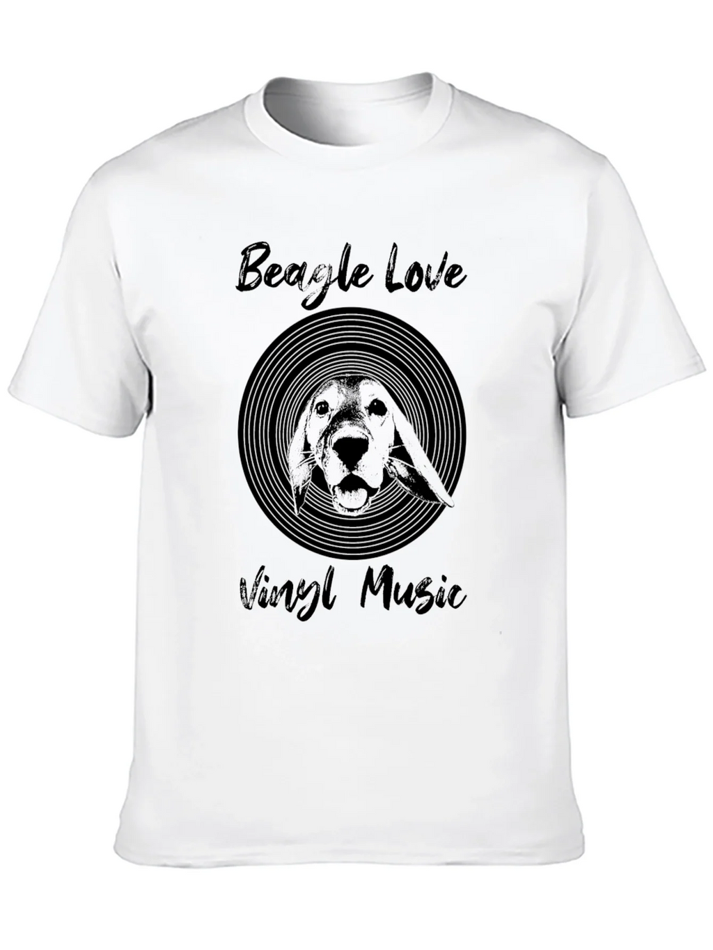 Beagle Love Vinyl Music T-Shirt product image 12