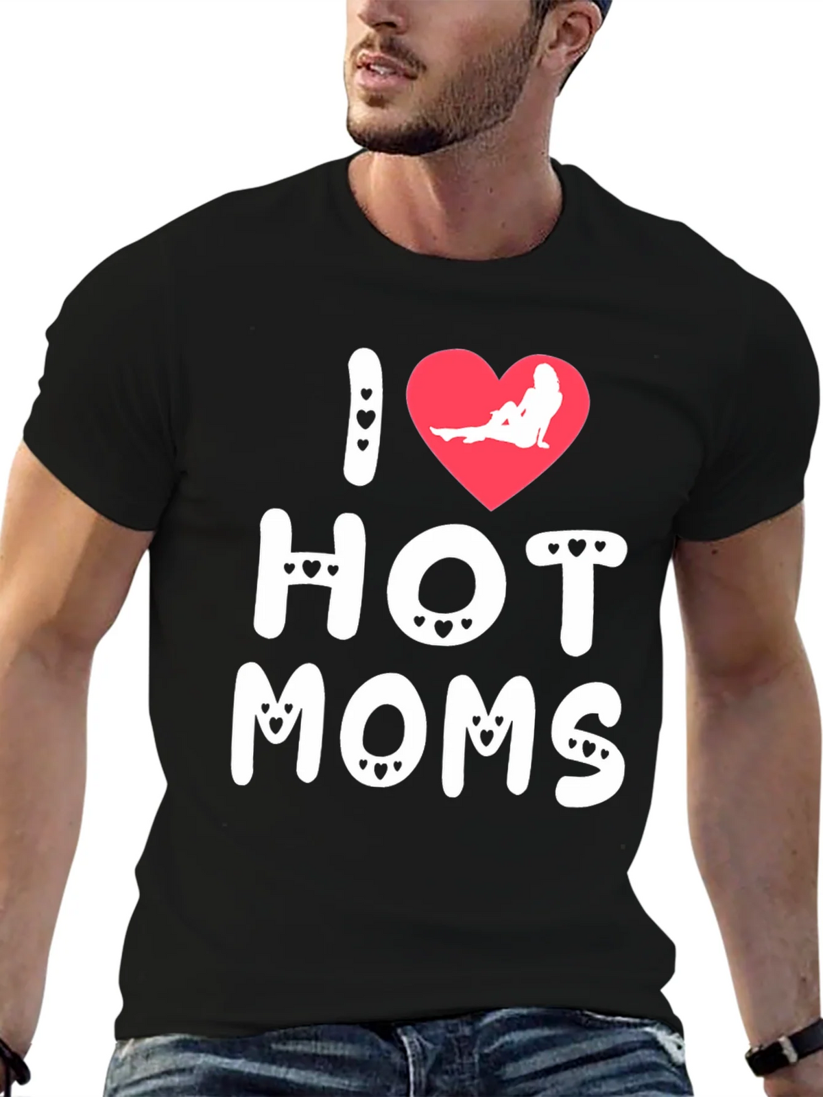 I Heart Hot Moms Graphic T-Shirt product image 9