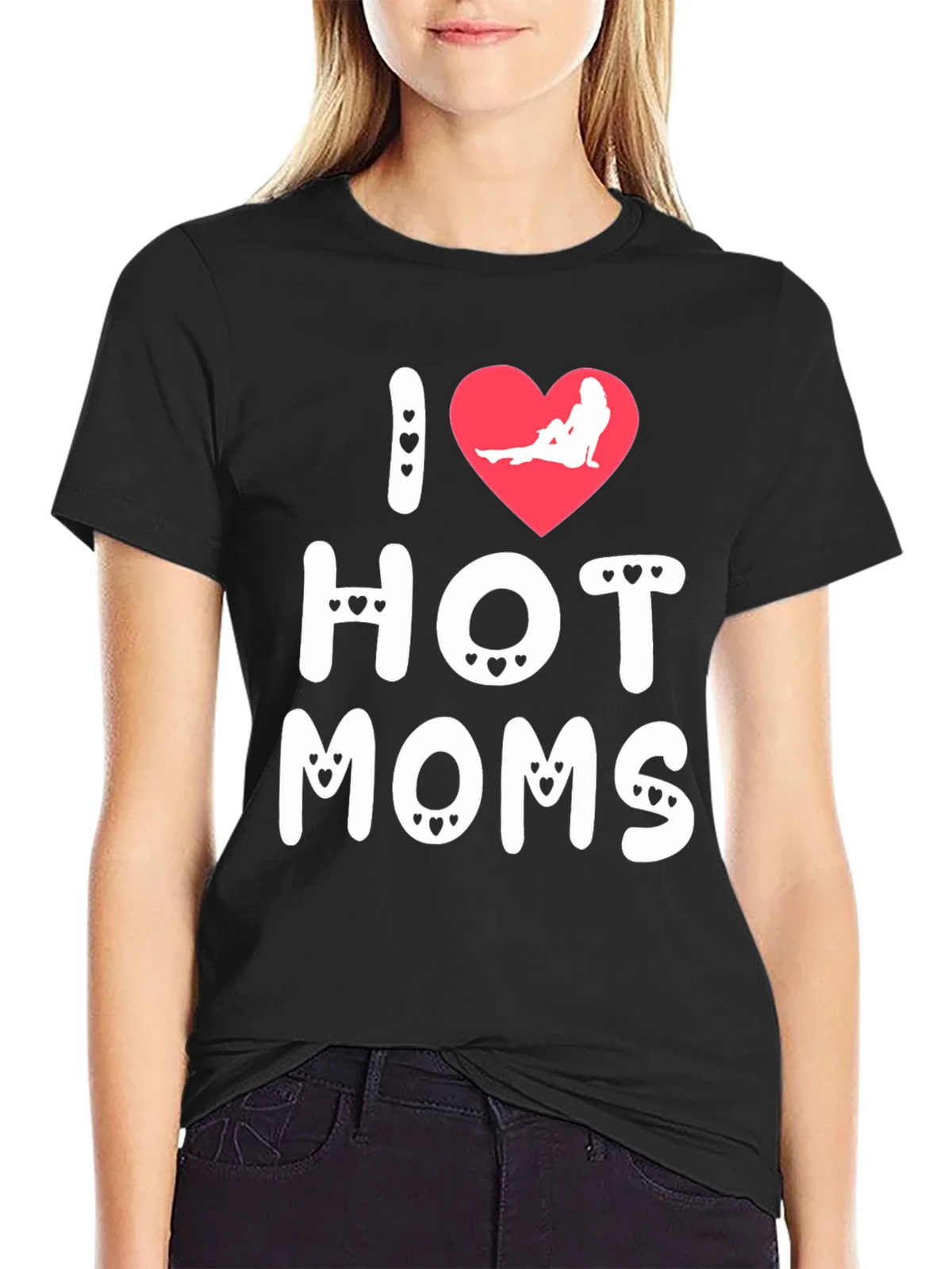 I Heart Hot Moms Graphic T-Shirt product image 5