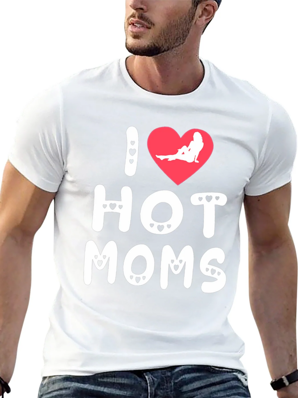 I Heart Hot Moms Graphic T-Shirt product image 4