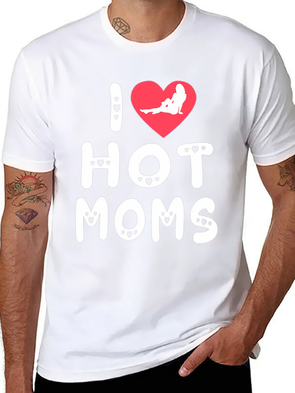 I Heart Hot Moms Graphic T-Shirt product image 10