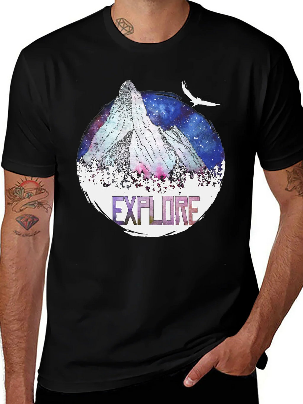 Explore Mountain Graphic T-Shirt - Adventure Ready Tee product image 1