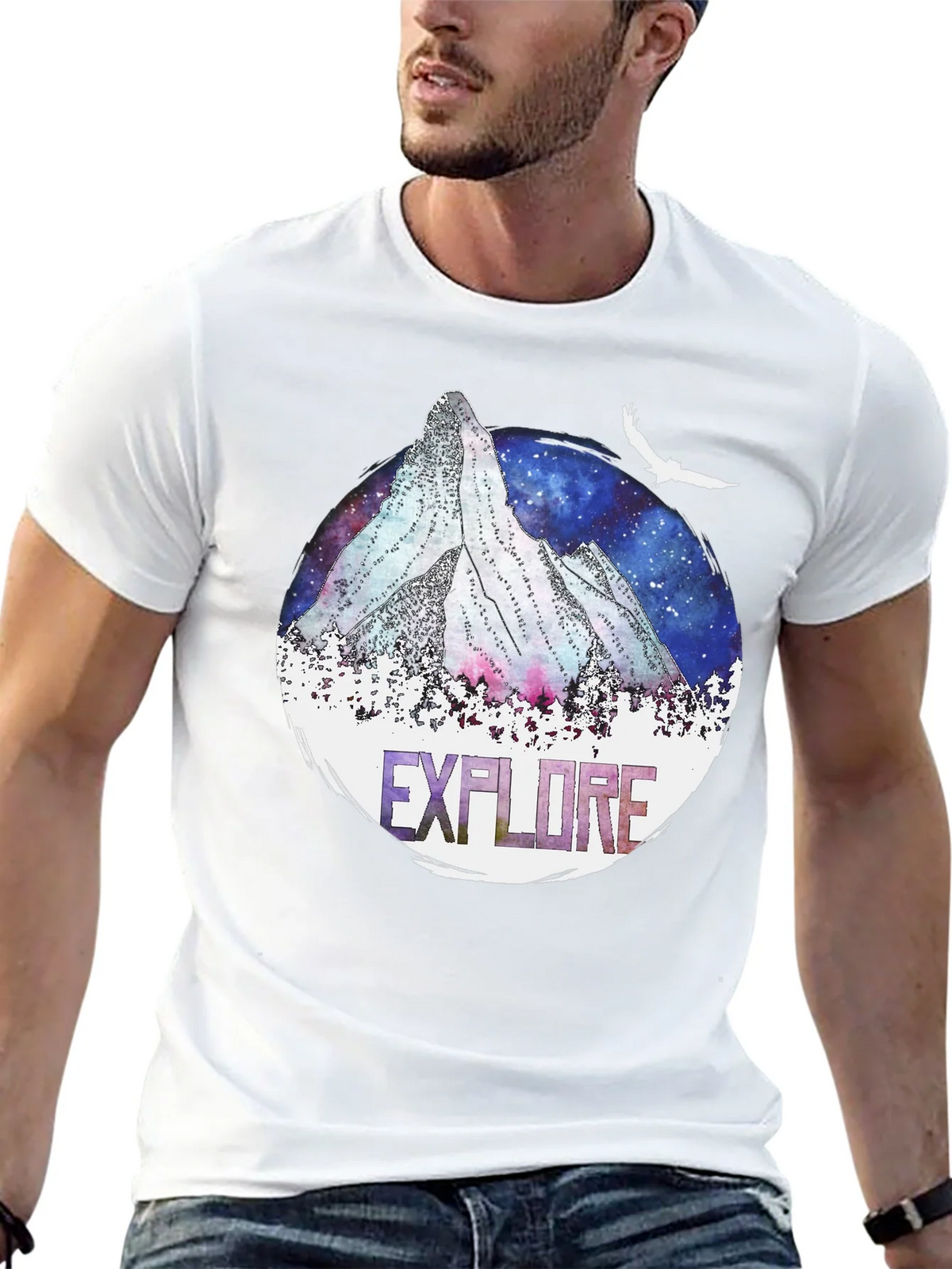 Explore Mountain Graphic T-Shirt - Adventure Ready Tee product image 4