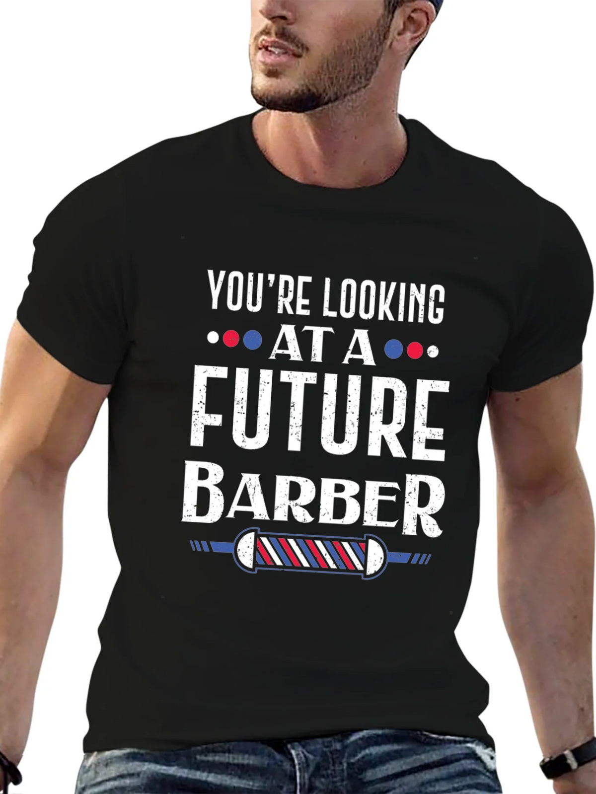 Future Barber Graphic Tee - Mens Black T-Shirt product image 9