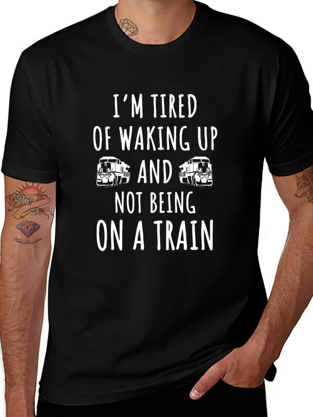 Train Lover T-Shirt - Funny Railroad Enthusiast Tee product image 1