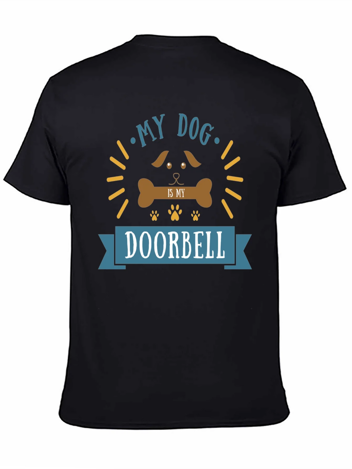 My Dog is My Doorbell Funny Graphic T-Shirt product image 7