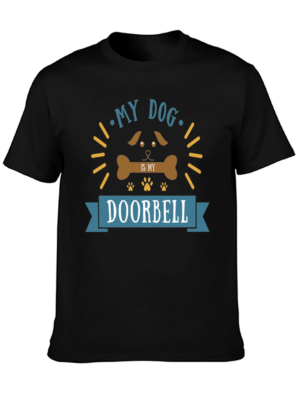 My Dog is My Doorbell Funny Graphic T-Shirt product image 6