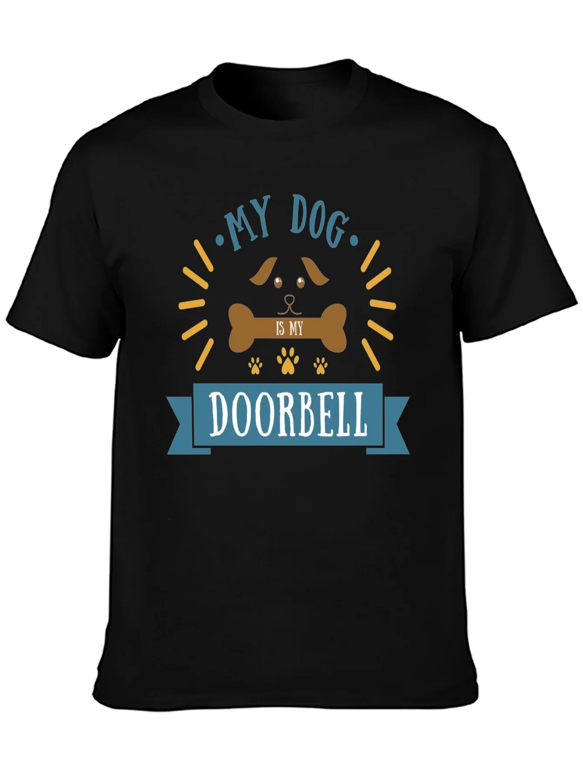 My Dog is My Doorbell Funny Graphic T-Shirt product image 6