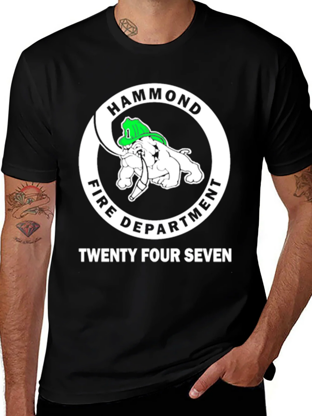 Hammond Fire Department Bulldog T-Shirt product image 1