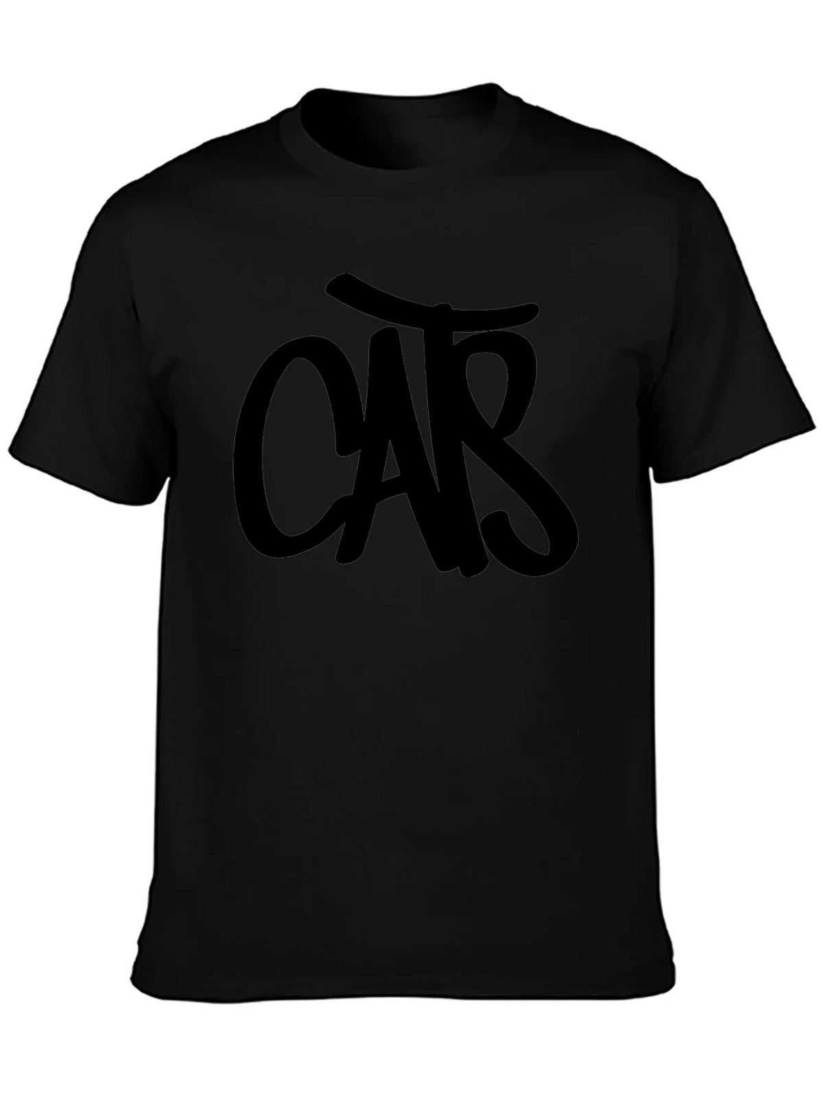 Mens Black T-Shirt with CAR Graphic product image 6
