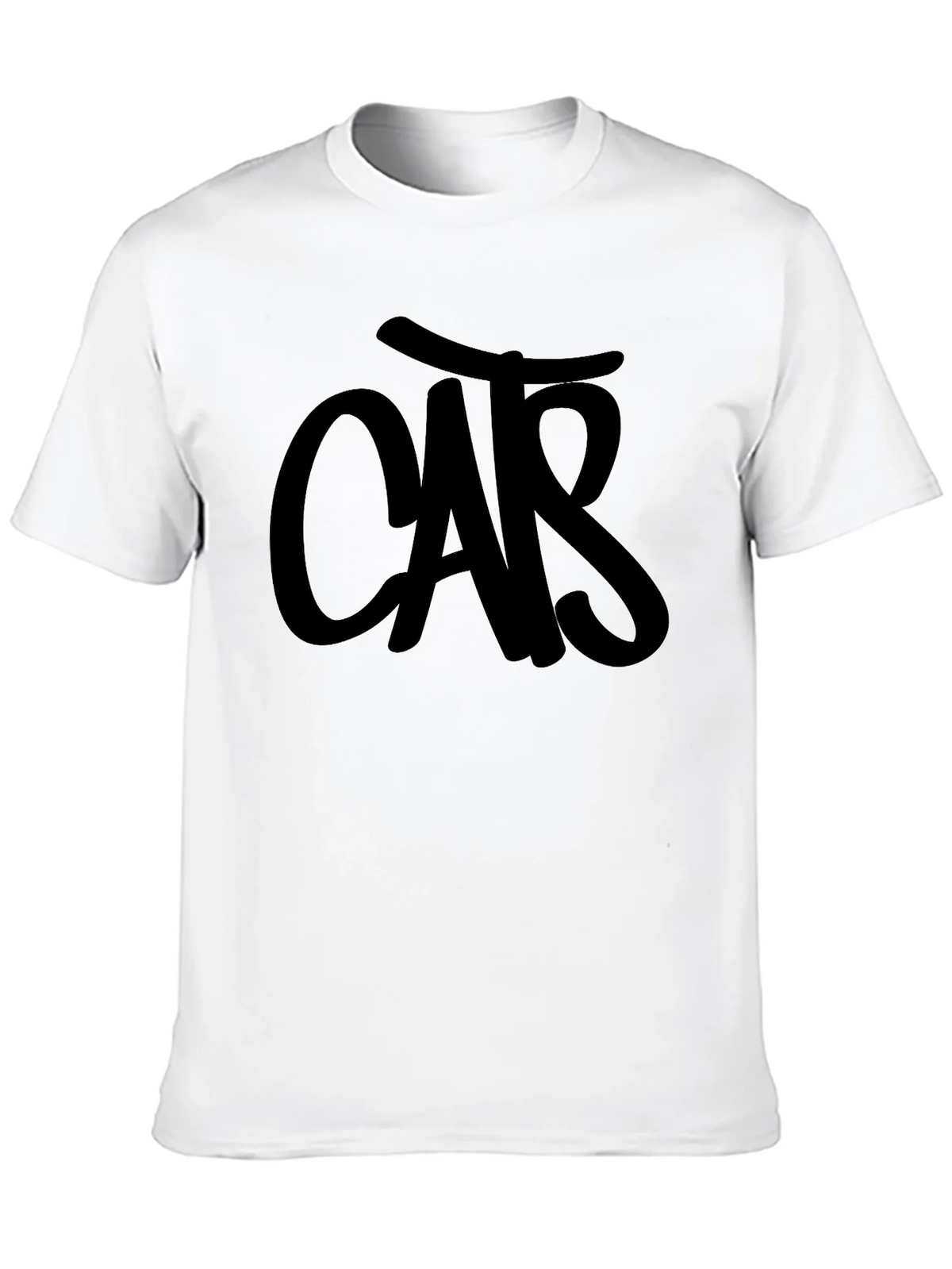 Mens Black T-Shirt with CAR Graphic product image 12