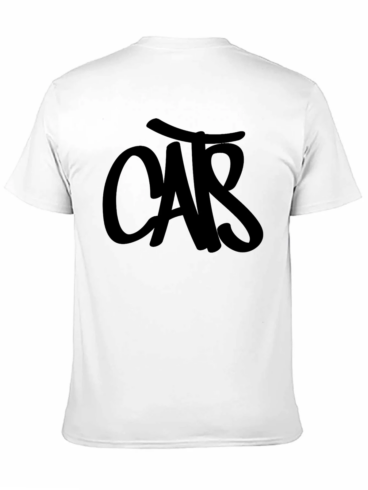 Mens Black T-Shirt with CAR Graphic product image 2