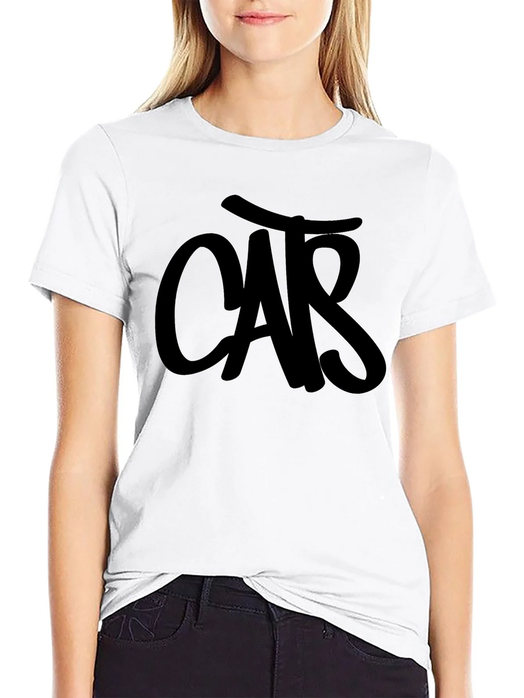 Mens Black T-Shirt with CAR Graphic product image 11