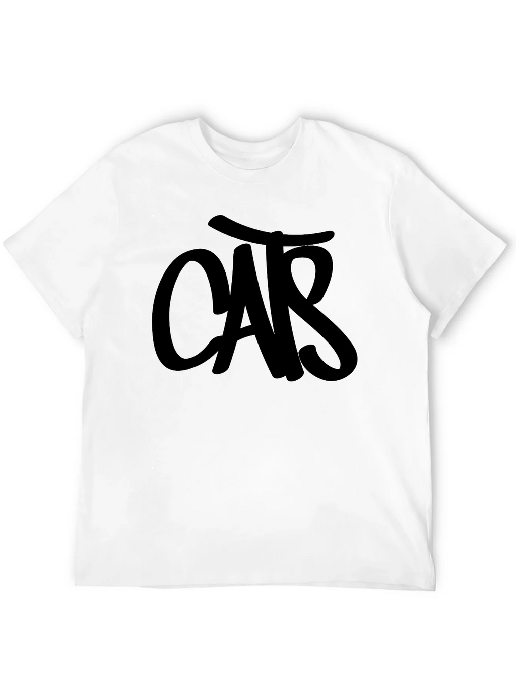 Mens Black T-Shirt with CAR Graphic product image 3