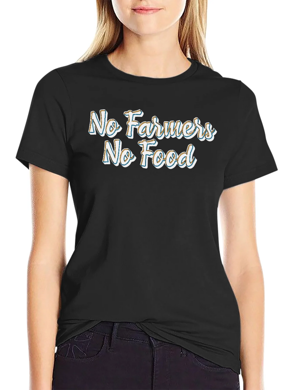 No Farmers No Food Graphic Tee product image 5