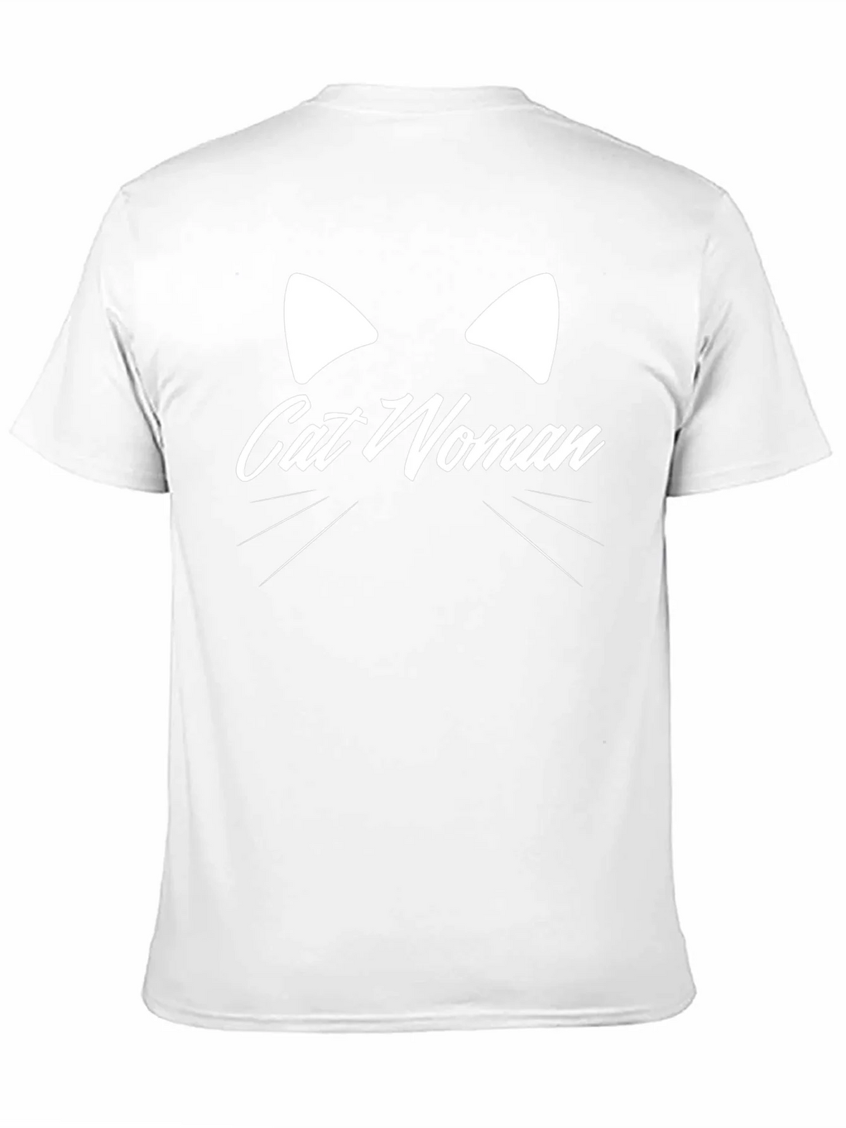 Cat Woman Graphic Tee - Black Cotton T-Shirt product image 2