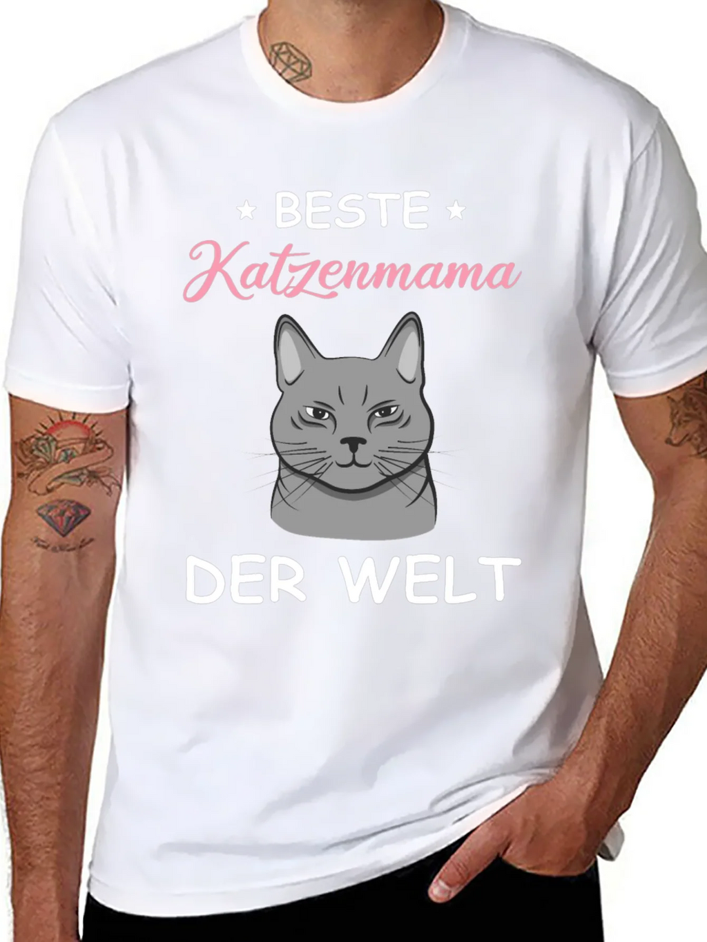 Best Cat Mama T-Shirt - German Text Design product image 10