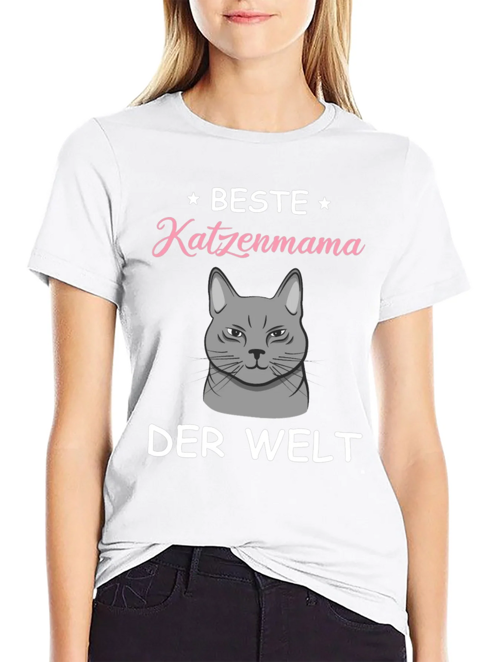 Best Cat Mama T-Shirt - German Text Design product image 11