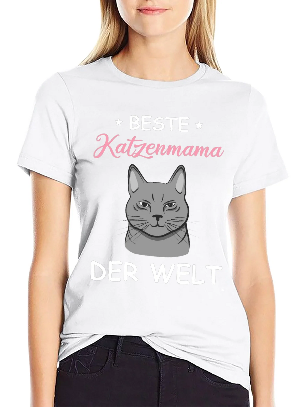 Best Cat Mama T-Shirt - German Text Design product image 11