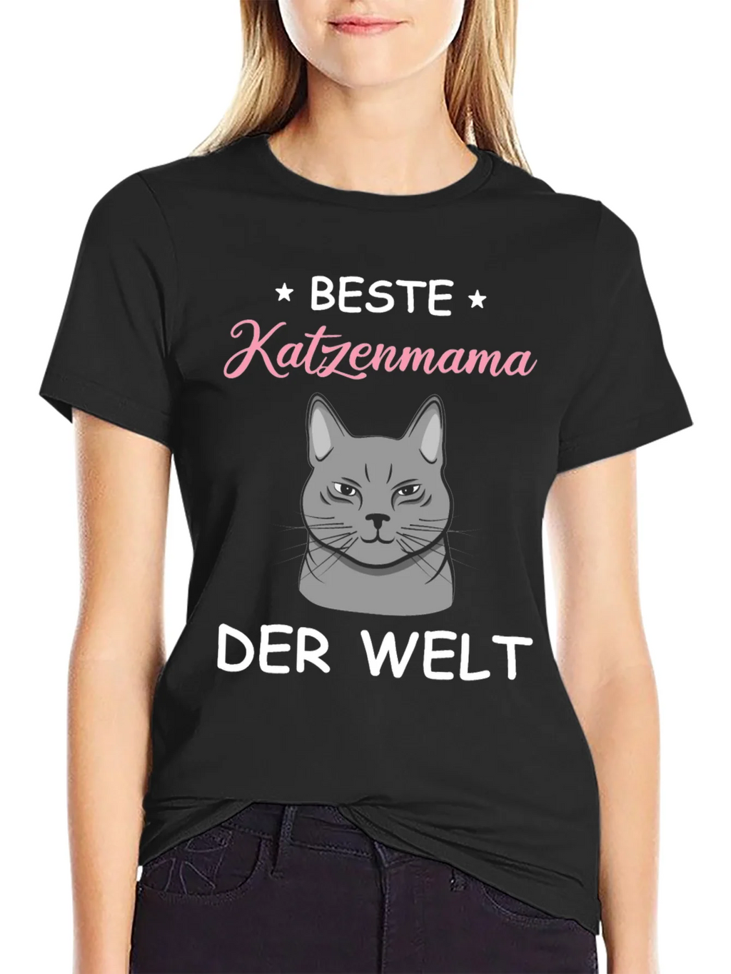 Best Cat Mama T-Shirt - German Text Design product image 5