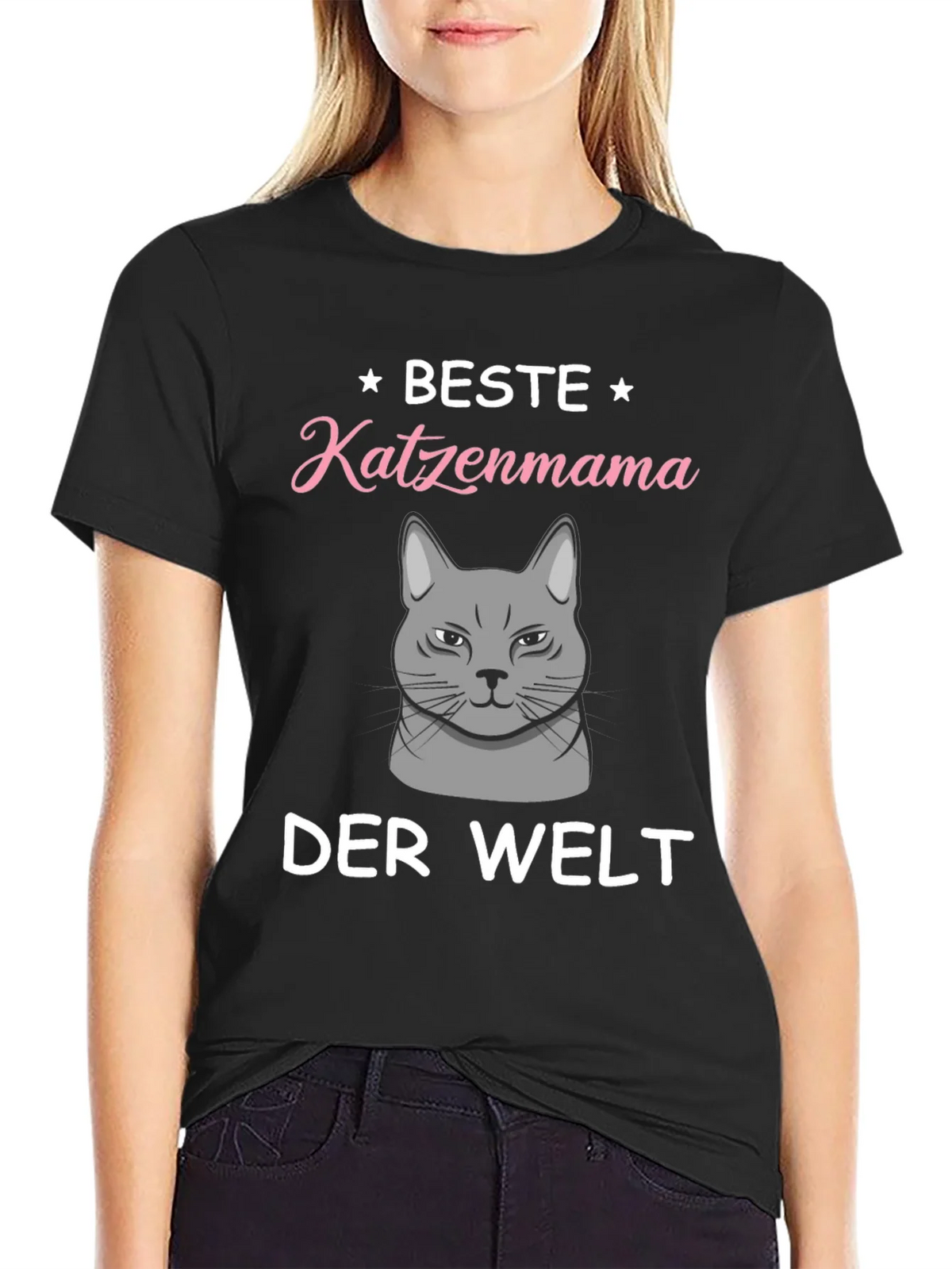Best Cat Mama T-Shirt - German Text Design product image 5