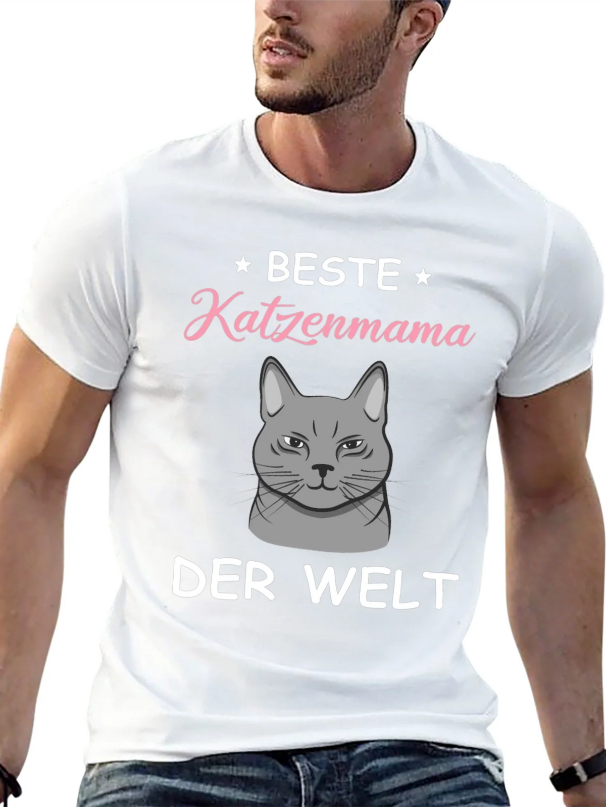 Best Cat Mama T-Shirt - German Text Design product image 4