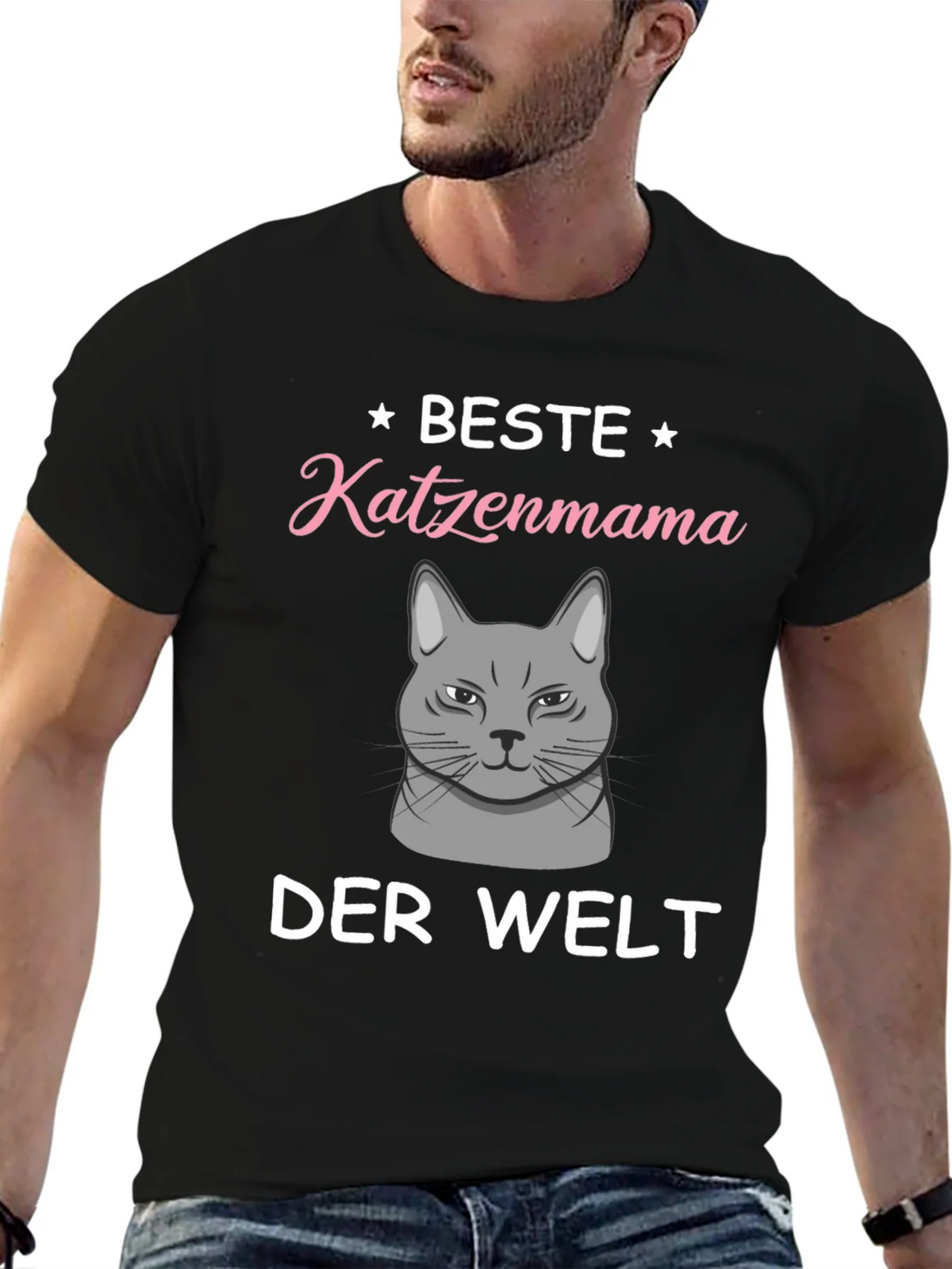 Best Cat Mama T-Shirt - German Text Design product image 9