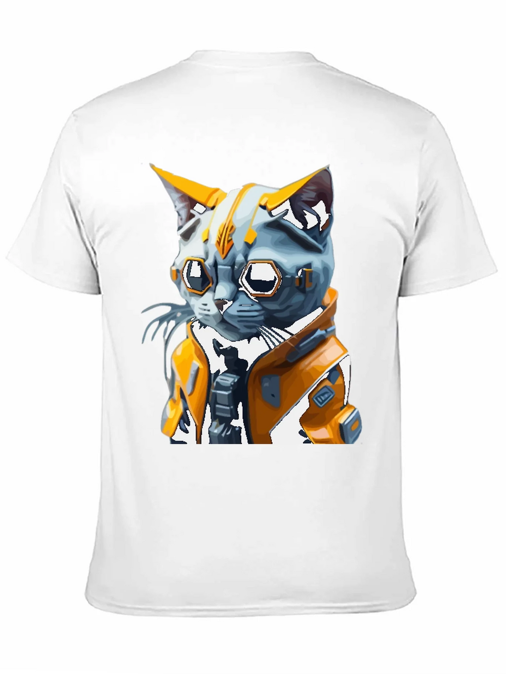 Cyberpunk Cat T-Shirt - Futuristic Feline Design product image 2