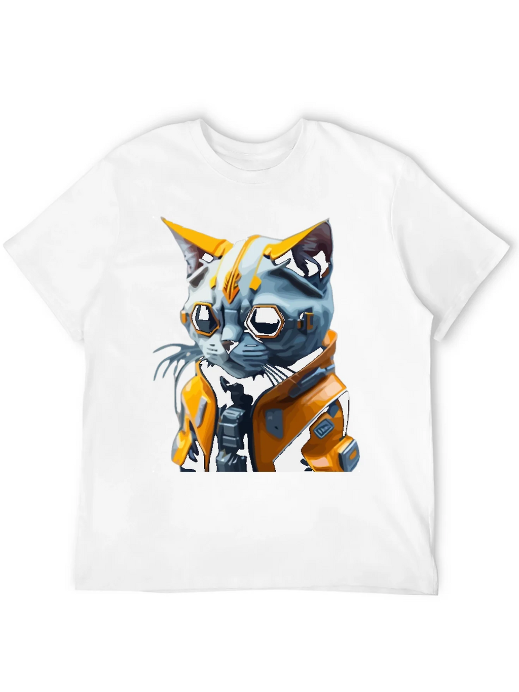 Cyberpunk Cat T-Shirt - Futuristic Feline Design product image 3