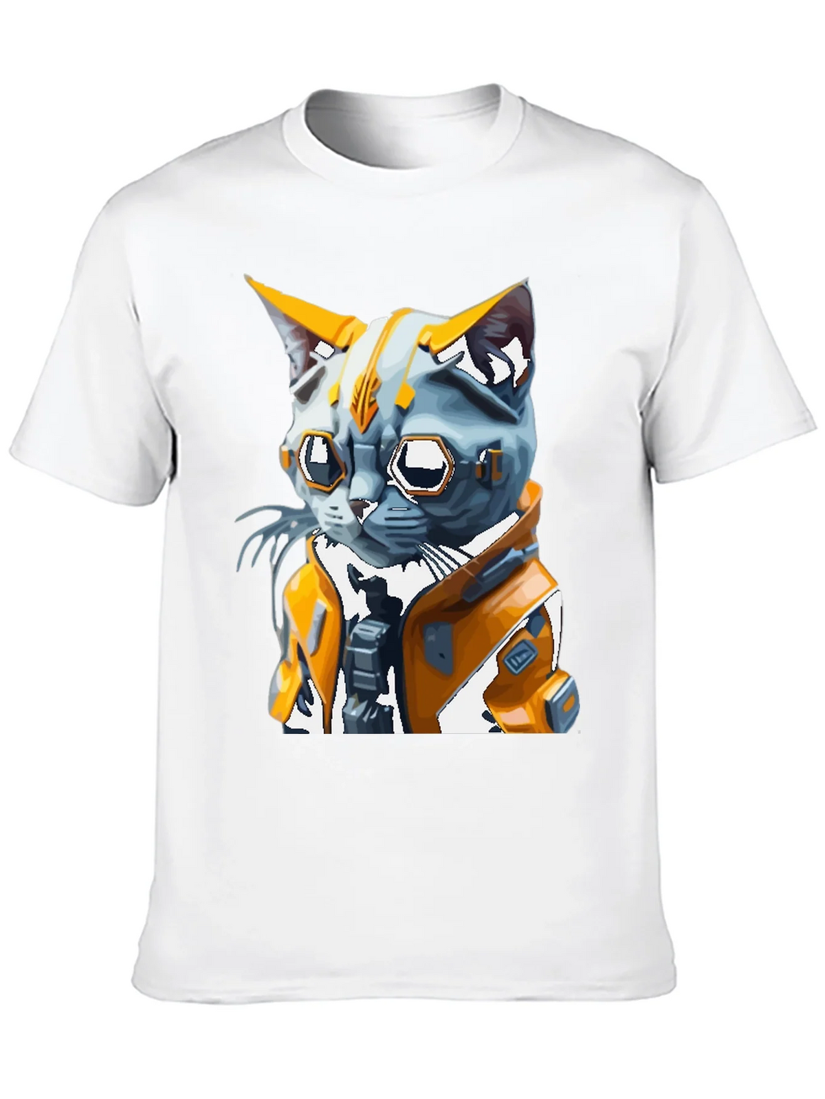 Cyberpunk Cat T-Shirt - Futuristic Feline Design product image 11