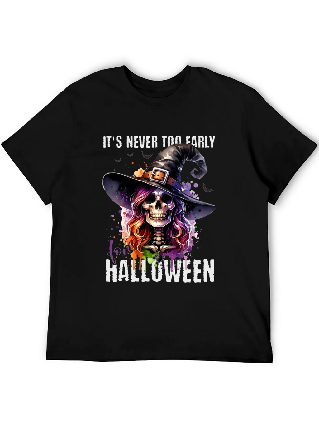 Halloween Witch Skull T-Shirt - Its Never Too Early! product image 8