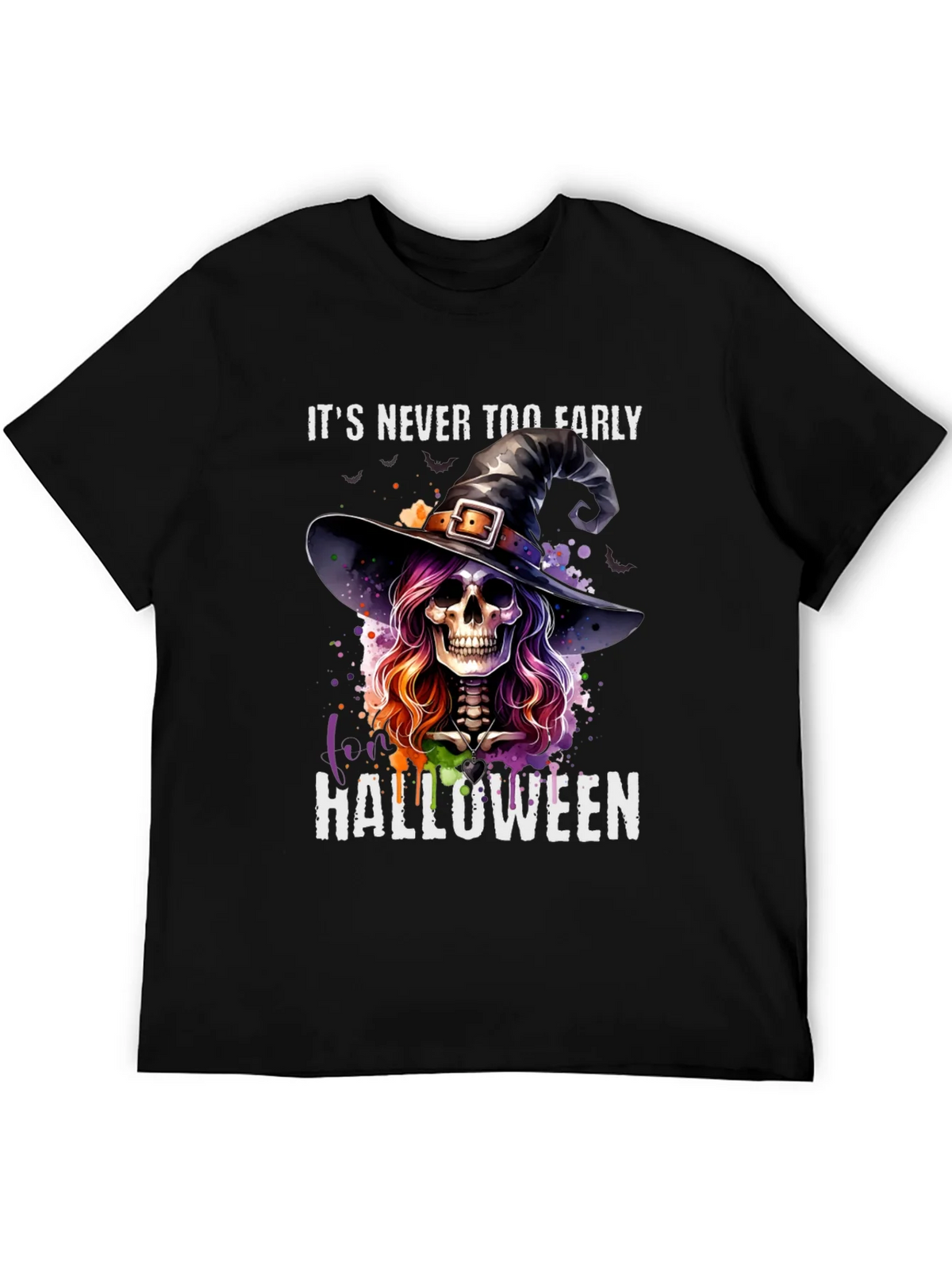 Halloween Witch Skull T-Shirt - Its Never Too Early! product image 8
