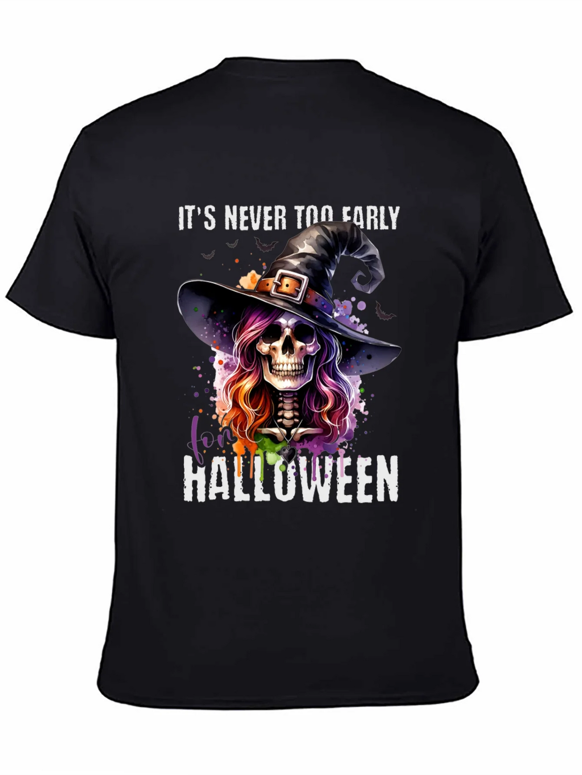 Halloween Witch Skull T-Shirt - Its Never Too Early! product image 7