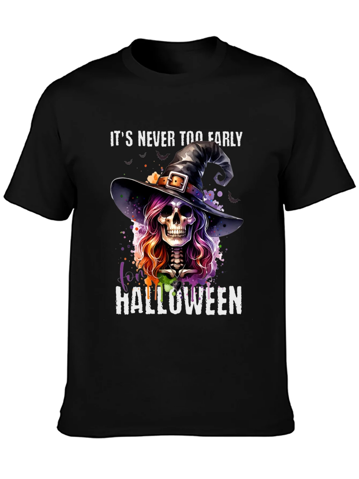 Halloween Witch Skull T-Shirt - Its Never Too Early! product image 6