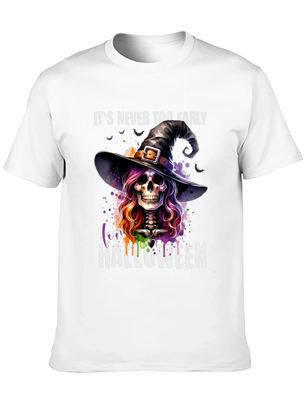 Halloween Witch Skull T-Shirt - Its Never Too Early! product image 12
