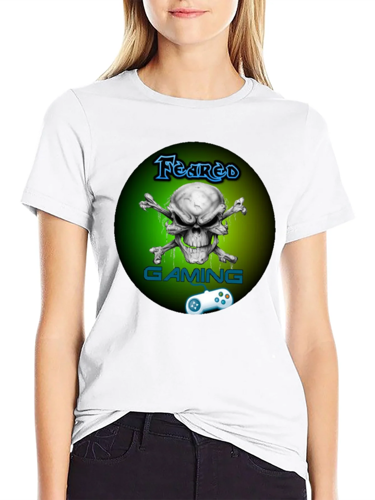 Feared Gaming T-Shirt - Skull & Crossbones Design product image 11