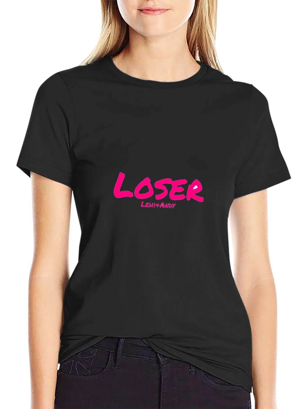 Loser T-Shirt - Black Crew Neck Short Sleeve product image 5