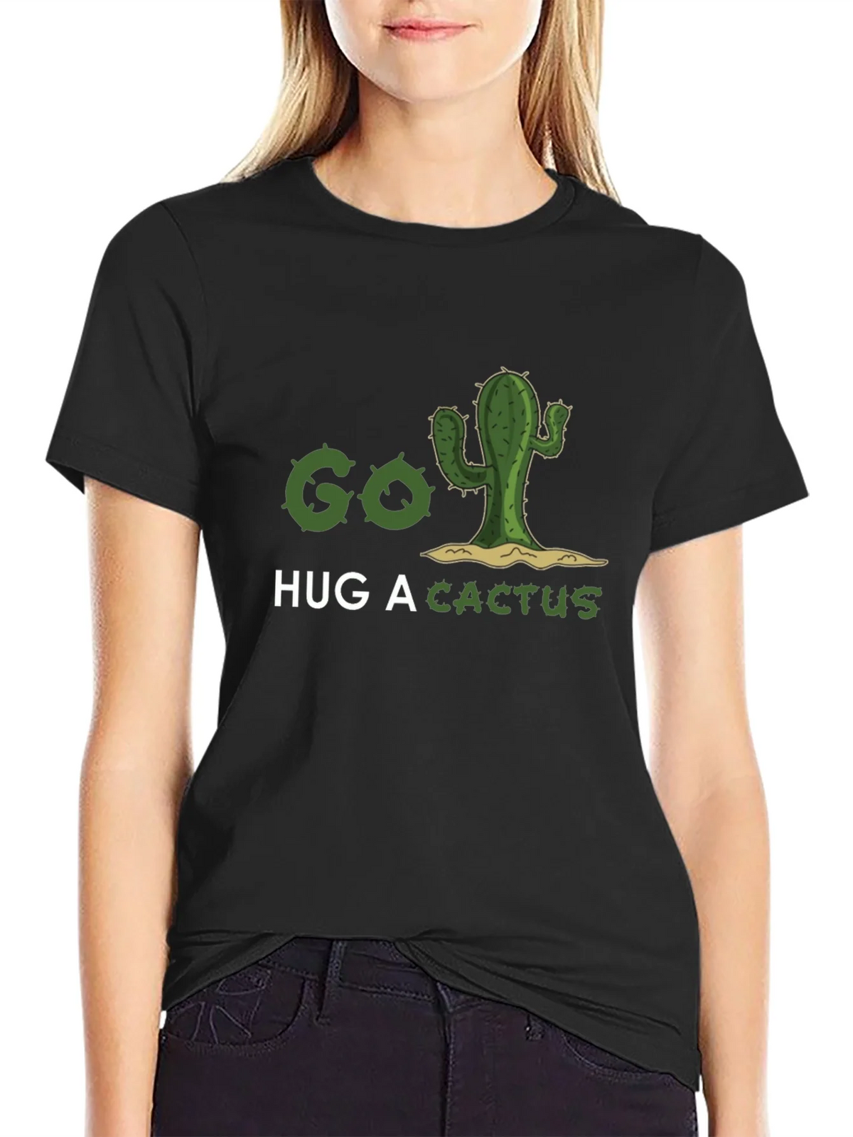 Go Hug A Cactus T-Shirt - Funny Graphic Tee product image 5