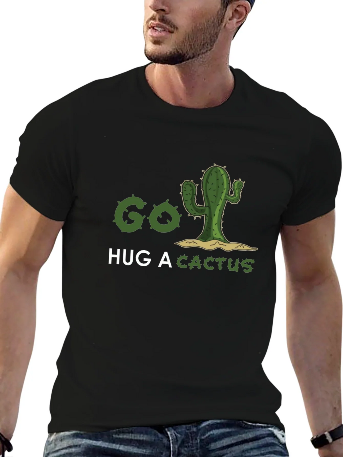 Go Hug A Cactus T-Shirt - Funny Graphic Tee product image 9