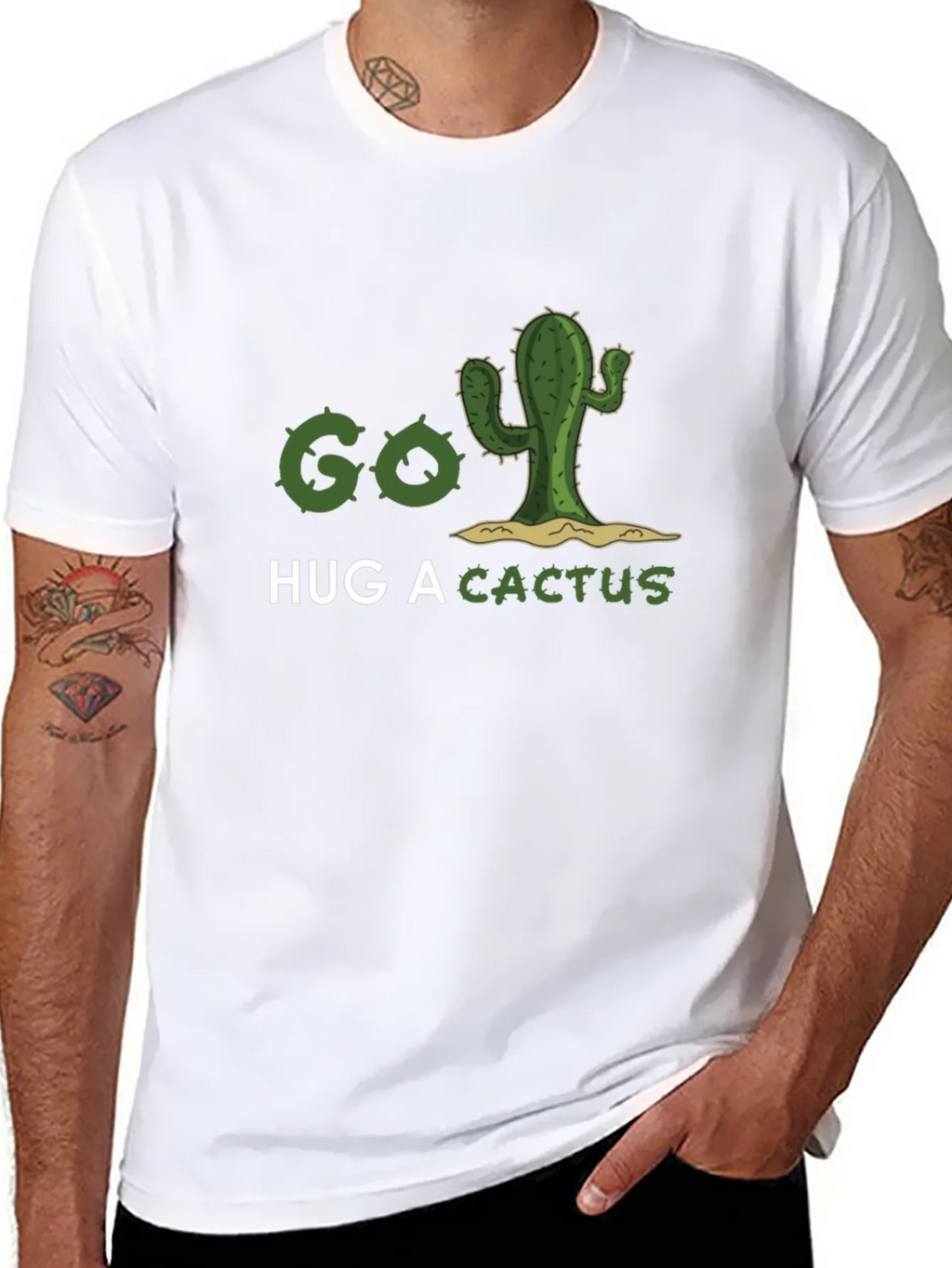 Go Hug A Cactus T-Shirt - Funny Graphic Tee product image 10