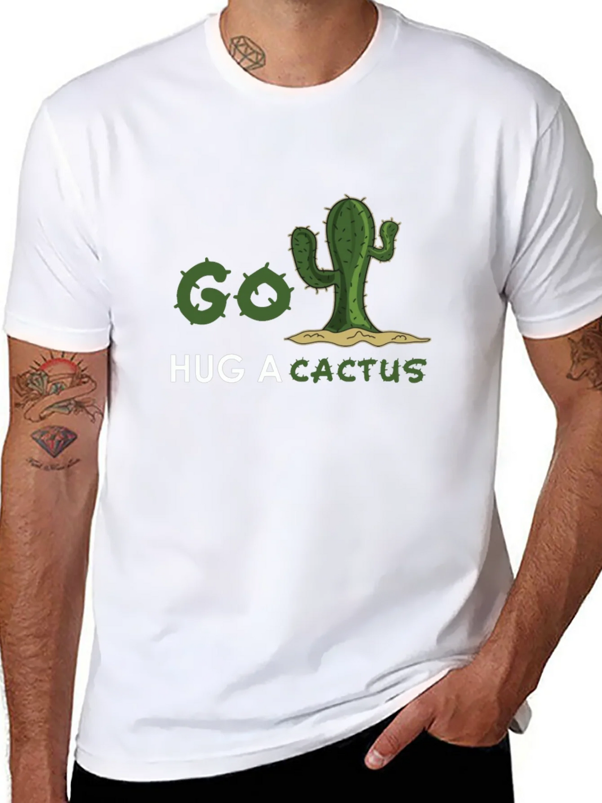 Go Hug A Cactus T-Shirt - Funny Graphic Tee product image 10